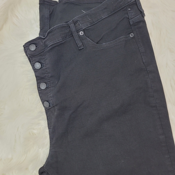 MADEWELL BLACK 9" MID-RISE HIGH WAIST SKINNY JEANS - Picture 16 of 16